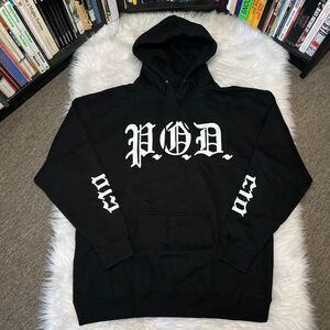 P.O.D. PAYABLE ON DEATH MENS BLACK HOODIE 619 SIZE 2XL MDNY